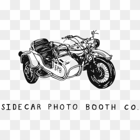 Drawing Motorcycle Car - Motorcycle Sidecar Drawing, HD Png Download - car drawing png