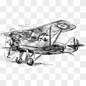 Biplane - Biplane Drawing Transparent, HD Png Download - biplane png