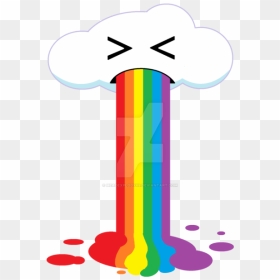Rainbow Vomiting Png, Transparent Png - rainbow vector png