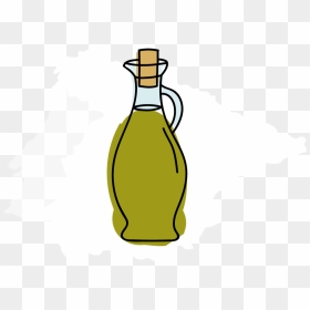 Glass Bottle, HD Png Download - olive tree png