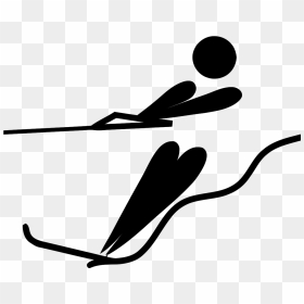 Water Skier Clipart, HD Png Download - skiing png