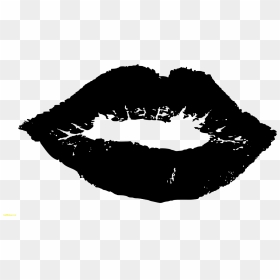Kiss Clipart Baby Kiss - Lips Silhouette, HD Png Download - kiss clipart png