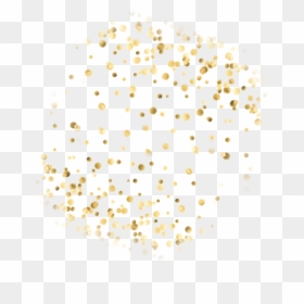 #gold #glitter #confetti #decorations #decoration - Circle, HD Png Download - glitter confetti png