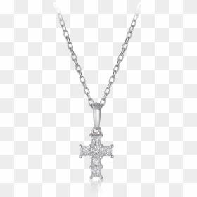 18ct White Gold Diamond Cross Pendant - Grey's Anatomy You Re My Person Bff Shirts, HD Png Download - cross necklace png
