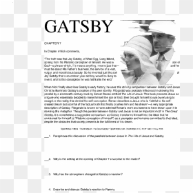 The Great Gatsby Chapter 7 Activity - Great Gatsby Characters, HD Png Download - great gatsby png