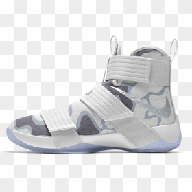 Nike Zoom Lebron Soldier Png - Lebron Soldier 10 White Camo, Transparent Png - lebron face png