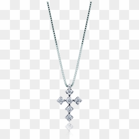 Cross Necklace Mirco Visconti With Diamonds - Orthodox Cross Necklace Female, HD Png Download - cross necklace png