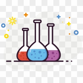 Volumetric Flask Flask Volumetric Flask Science Laboratory - Cartoon Volumetric Flask Clipart, HD Png Download - erlenmeyer flask png