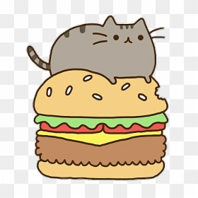 Transparent Comer Clipart - Pusheen The Cat, HD Png Download - hamburguesa png