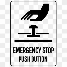 Stop Button Png , Png Download - Safety Sign Push Button, Transparent Png - stop button png
