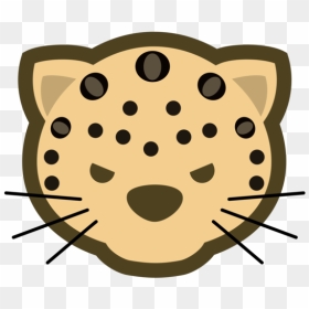 Head,big Cats,paw - Snow Leopard Cartoon Head, HD Png Download - cat paws png