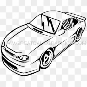 Transparent Car Drawing Png - Car Race Art Drawing, Png Download - car drawing png