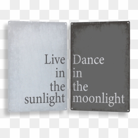 White Distressed Metal Sign With Grey Text Saying, - Inlight Entertainment, HD Png Download - metal sign png