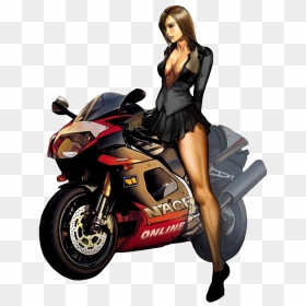 Mulher Png Download - Motorcycle Girl Png, Transparent Png - mulher png