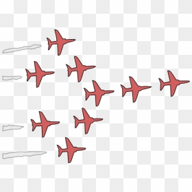 Airplanes Flight Formation Png Icons - Airplane Formation Vector Transparent, Png Download - fly clipart png