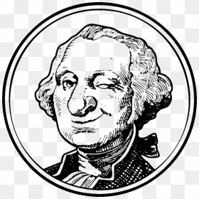 George Washington Funny Drawings, HD Png Download - money cartoon png