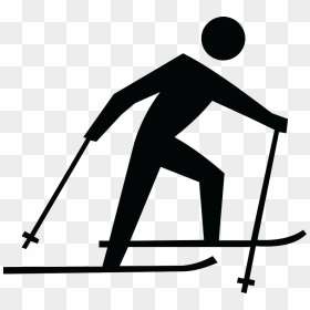 Skiing Png Photo Background - Cross Country Ski Silhouette, Transparent Png - skiing png