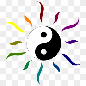 Yin Und Yang Symbol Transparent, HD Png Download - rainbow vector png