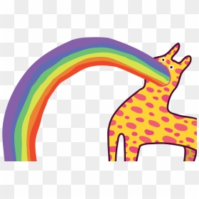 Rainbow Adobe Illustrator Drawing Vector Illustration - Giraffe, HD Png Download - rainbow vector png