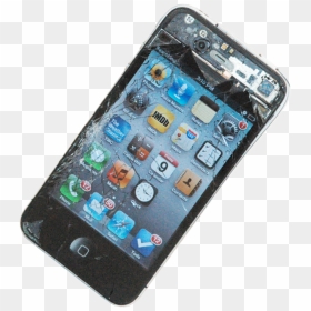 Iphone 4, HD Png Download - broken phone png