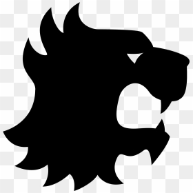 The Logo Is Of A Stylized Lion Head - Lannister Lion Icon Png, Transparent Png - lion vector png