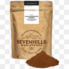 Sevenhills Wholefoods Organic Chaga Mushroom Powder - Chaga Mushroom Powder, HD Png Download - pile of dirt png