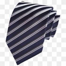 Secdtie Striped Navy, White And Black Tie - Tie, HD Png Download - necktie png