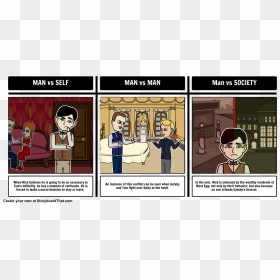 Imternal Conflicts In The Great Gatsby, HD Png Download - great gatsby png