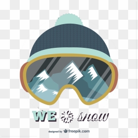 Material Cap T-shirt Snowboard Vector Hoodie Skiing - Skiing, HD Png Download - skiing png