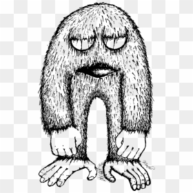 Black And White Clip Art Of Monsters, HD Png Download - monster mouth png