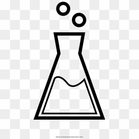 Erlenmeyer Flask Coloring Page - Erlenmeyer Flask Coloring Book, HD Png Download - erlenmeyer flask png