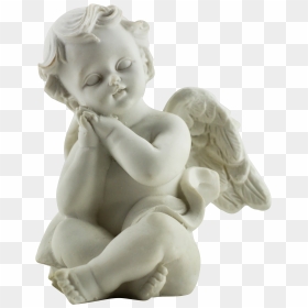 Angel Baby Statue Png, Transparent Png - angel statue png