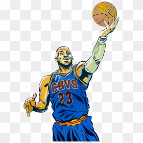 Cartoon Sports Pro Players, HD Png Download - lebron face png