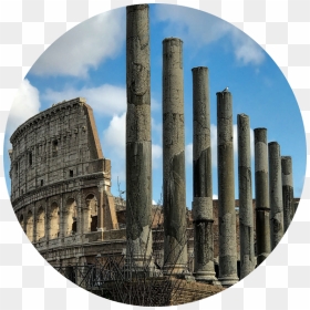 Colosseum, HD Png Download - roman pillars png