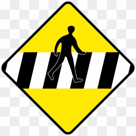 Road Safety Signs For Pedestrians Clipart , Png Download - Traffic Signs Pedestrian Lane, Transparent Png - blank road sign png