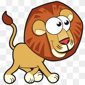 Revolutionary Really Cute Cartoon Animals Lion Card - Small Cute Cartoon Animals, HD Png Download - lion vector png