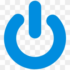 Blue Logout Button Png, Transparent Png - stop button png