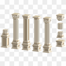 Column, HD Png Download - roman pillars png