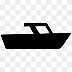 Speed Boat Side View Silhouette - Boat Silhouette Side View, HD Png Download - speed boat png