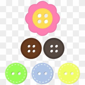 Button Clipart Craft - Buttons Clipart, HD Png Download - craft png