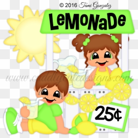 Transparent Lemonade Stand Clipart - Cartoon, HD Png Download - lemonade stand png