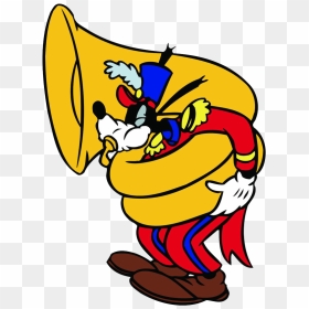 Tuba Goofy Music Clipart - Tuba Clip Art, HD Png Download - music clipart png