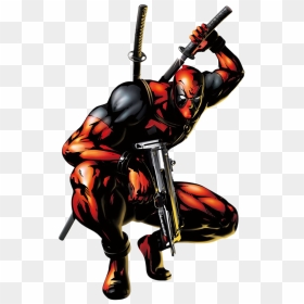 Deadpool Comic Transparent Background - Deadpool Marvel Vs Capcom 3, HD Png Download - deadpool.png