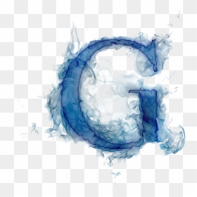 Smoke Letter G, HD Png Download - fuego azul png