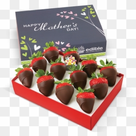 Chocolate Dipped Strawberries Christmas , Png Download - Chocolate Covered Strawberry Mothers Day, Transparent Png - chocolate covered strawberries png