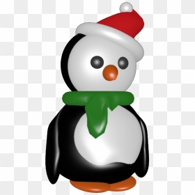Penguin, HD Png Download - christmas penguin png