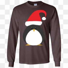 Slurp Christmas Penguin Ls Tshirt Black S "  Class="lazyload"  - I M Not Veteran Wife T Shirt, HD Png Download - christmas penguin png