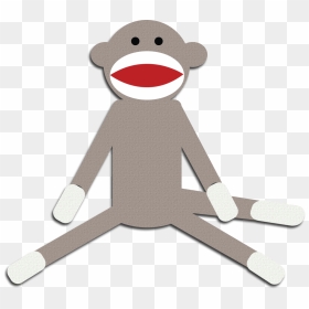 Monkey Clipart Cute Monkey Clipart Schylling Sock Monkey - Clip Art, HD Png Download - cute monkey png