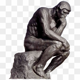 Thinking Statue Png - Thinking Man Statue Png, Transparent Png - man thinking png