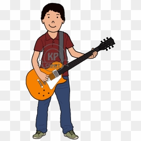 Transparent Guitar Player Clipart - Playing Music Clipart, HD Png Download - guitar player png